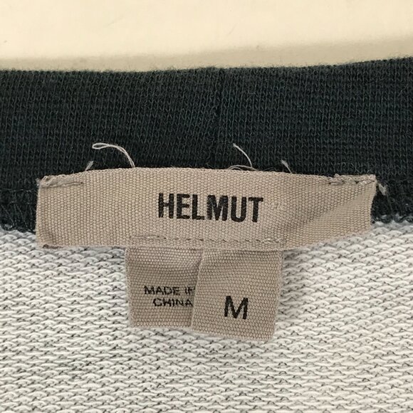 Helmut Lang Graphic Print Cropped Sweatshirt Women's Medium 100% Cotton Boxy - Picture 9 of 11